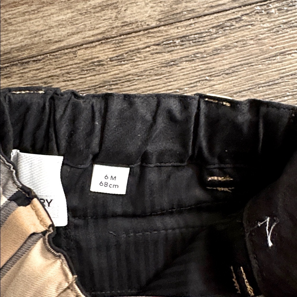 NWT [Burberry] Authentic Luxury Check Plaid Elastic Waist Shorts Toddler Sz 6M - Picture 9 of 13